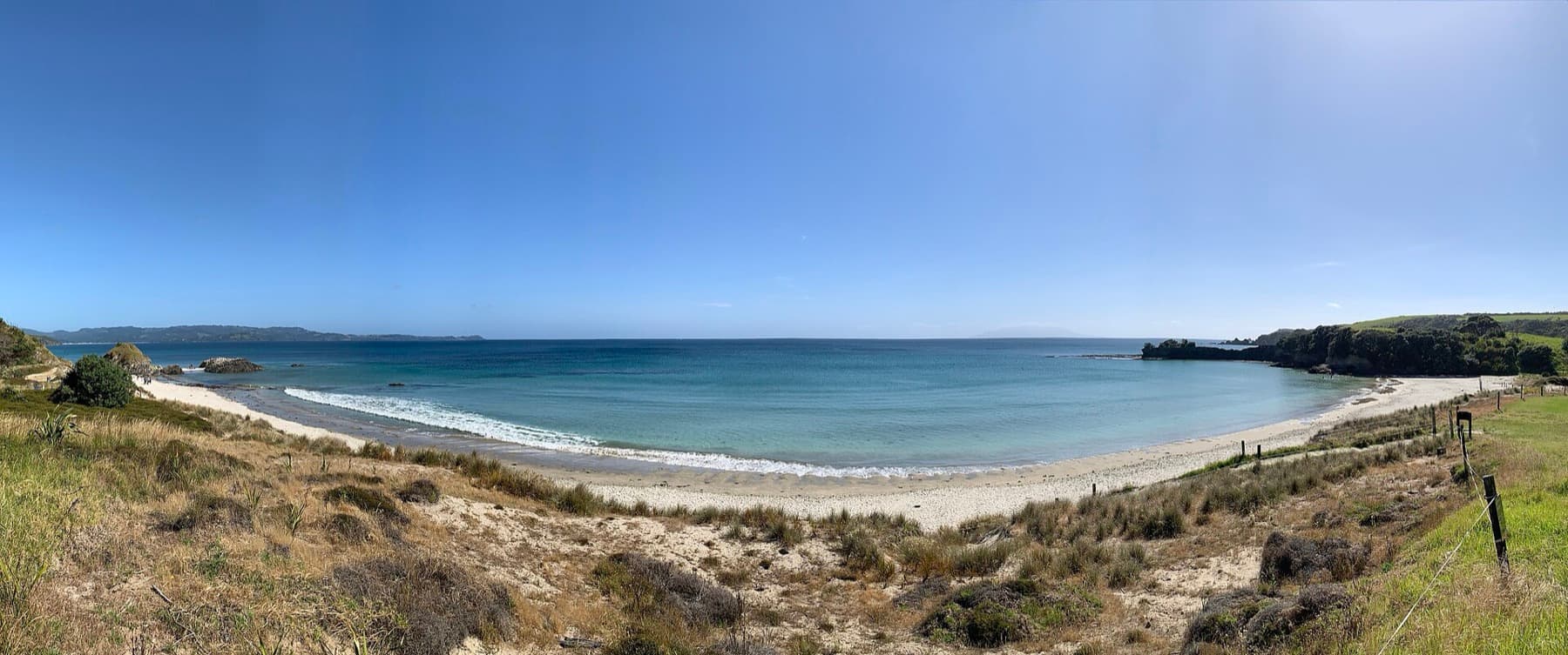 Tawharanui Peninsula panorama, Anchor Bay view