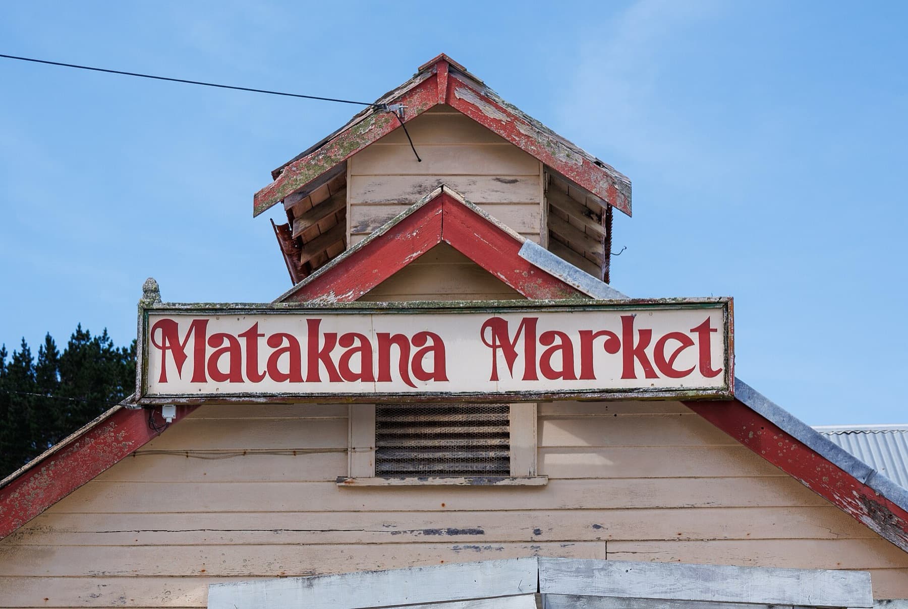 Matakana Market on gable, Matakana Dairy Company (former)